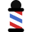 Logo animato palo da barbiere NOART